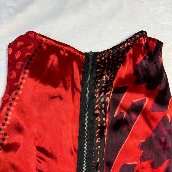 CAbi Crewneck Sleeveless Geometric Print Silk Blend Tunic Size M Style # 154 - Picture 7 of 12